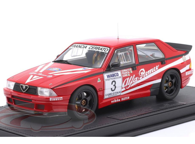 ALFA ROMEO 75 Turbo Winner Giro d'Italia Dario Cerrato, Giorgio Francia, Giuseppe Cerri (1989)