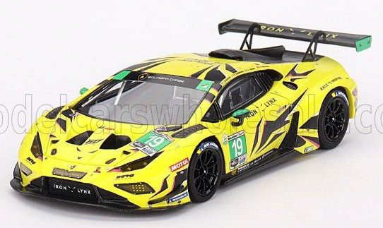 LAMBORGHINI Huracan Gt3 Evo2 Team Iron Lynx №19 Imsa 24h Daytona (2023) C.Schiavoni - R.Ineichen - F.perera - R.Giammaria, Yellow