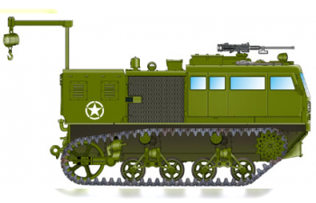 Сборная модель Танк M4 High speed tractor (155mm/8-in./240mm)