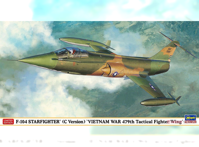 Сборная модель истребитель ВВС США F-104 STARFIGHTER (Война во Вьетнаме) "VIETNAM WAR 479th Tactical Fighter Wing" (C Ver.) (Limited Edition)