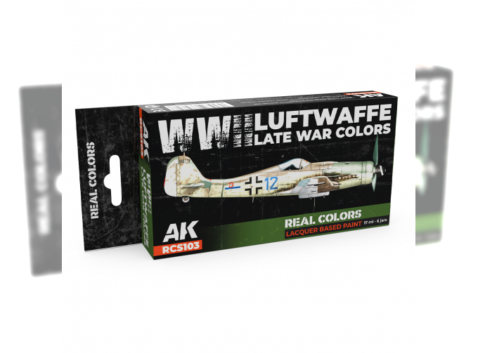 Набор лаковых красок, цветa Люфтваффе конца Второй мировой войны / Luftwaffe WWII Late War Colors Set