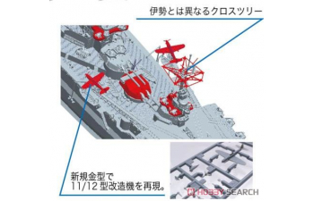 Сборная модель Японский линкор авианосец Hyuga