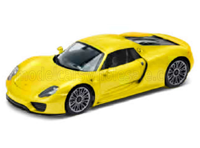 PORSCHE 918 Spider Hard-top Closed (2015), yellow