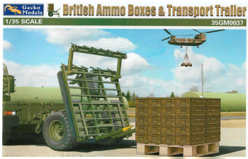 Сборная модель British Ammo Boxes & Transport Trailer