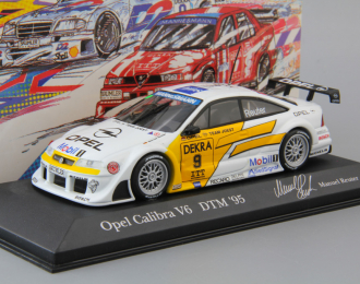 OPEL Calibra V6 4x4 DTM Team Joest M. Reuter #9 (1995), white / yellow