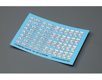 Декаль Номерные знаки РФ - ГОСТ 50577 (с флагом)