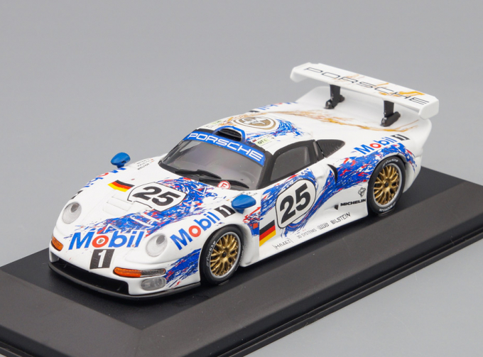 PORSCHE 911 GT1 Le Mans 1996 Stuck/Boutsen/Wollek #25, white 