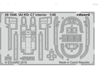 Набор фототравления IAI Kfir C7 интерьер