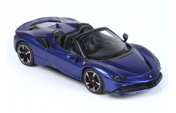 FERRARI SF90 Stradale Hybrid Spider 1000hp open roof (2020), blue