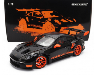 PORSCHE 911 992 Gt3 Rs Coupe (2022) - Orange Rims, Black Orange