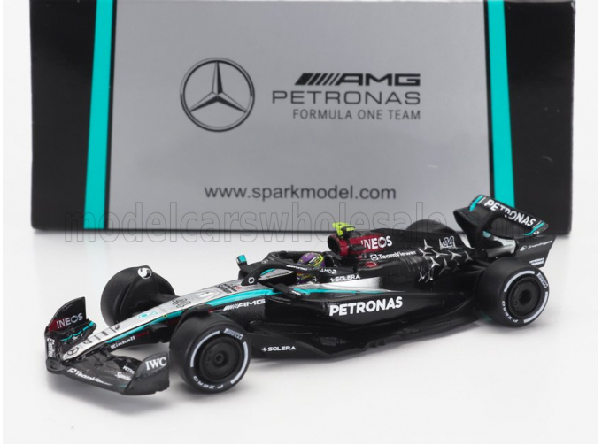 MERCEDES-BENZ GP F1  W15 Eq Performance Team Amg Petronas Motorsport №44 Season (2024) Lewis Hamilton, Black Silver Green