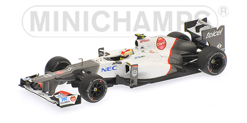 SAUBER F1 TEAM FERRARI C31 S.PEREZ 1ST PODIUM Malaysian GP 2012, white