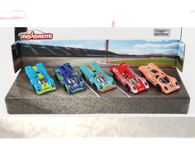 PORSCHE Set Assortment 5 Cars Pieces 917k, Various