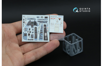 3D Декаль интерьера кабины Ка-50 (серо-голубые панели) (Italeri) (с 3D-печатными деталями)