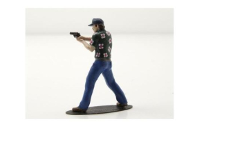 Фигурка Том Селлек с пистолетом "Магнум" в руках