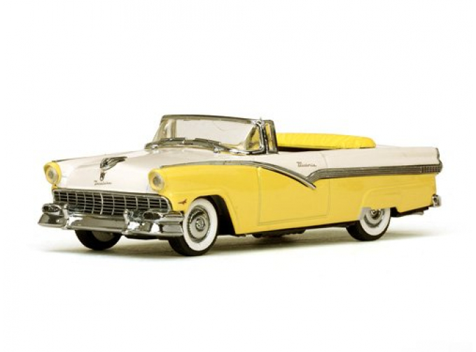 Ford Fairlane Convertible 1956 Goldenglow Yellow/Colonial White желтый с белым