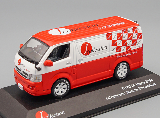 TOYOTA HiAce 2004 "J-Collection" Special Decoration, белый с красным