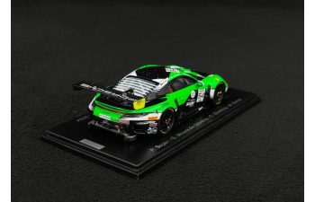 PORSCHE 911 992 Gt3 R 4.2l Team Dinamic Gt №54 24h Spa (2024) Philipp Sager - Guilherme Moura De Olivera - Christopher Zochling - Marvin Dienst, Green Black