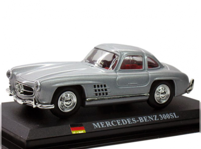 MERCEDES-BENZ 300SL, CAR collection 1:43, серебристый