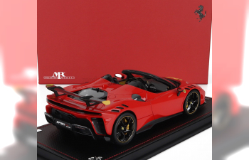 FERRARI Sf90 Xx Stradale Spider (2024) - Con Vetrina - With Showcase, Rosso Scuderia - Red Yellow Black