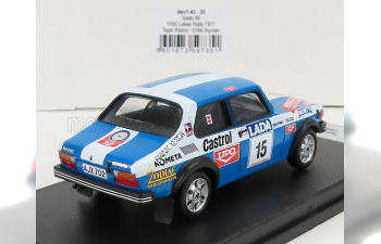 SAAB 99 Team Konela Racing №15 Rally 1000 Lakes (1977) T.rainio - E.Nyman, blue white