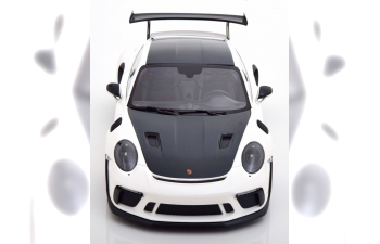 PORSCHE 911 (991 II) GT3 RS Weissach Package (2019), white/carbon-grau