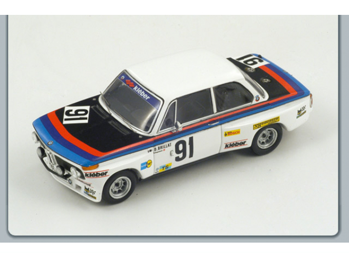 BMW 2002 №91 LM (D.Brillat - G.Gagliardi - M.Degoumois) 1975, white