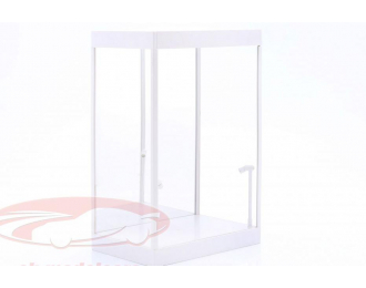 Витрина с 2 подвижными светодиодными лампами и зеркалом для фигурок