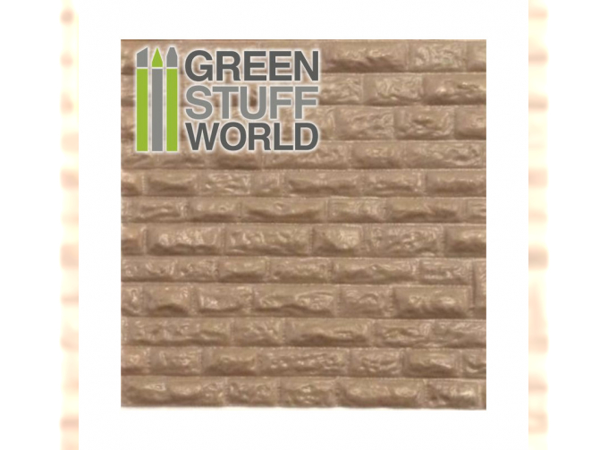 Пластиковый лист с текстурой грубая каменная стена А4 2 мм / ABS Plasticard - ROUGH ROCK WALL Textured Sheet - A4