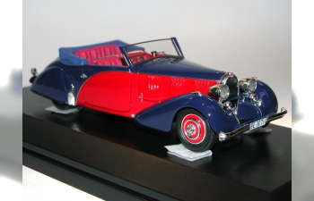 Bugatti T57 Cabriolet Graber 1936 sn 57446 open top Blue / Red