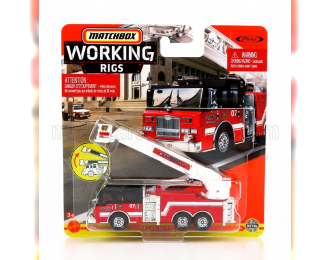 TRUCK Pierce Velocity Aerial Platform Fire Truck - Ladder - Fire Engine, Red Black White