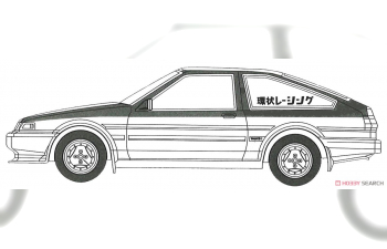 Сборная модель TOYOTA Naniwatomoare AE86 Trueno Mabo Ver. Racing Team Treason