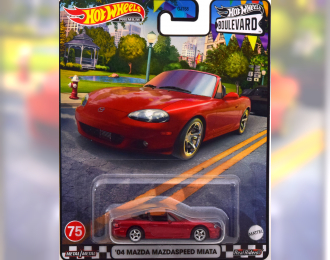 MAZDA MX5 Miata Roadster (2004), red metallic