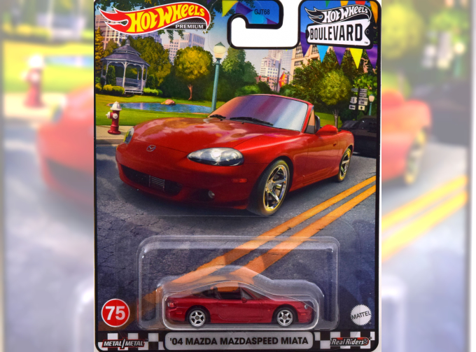 MAZDA MX5 Miata Roadster (2004), red metallic