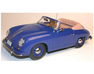 PORSCHE 356 Cabriolet 1950, синий