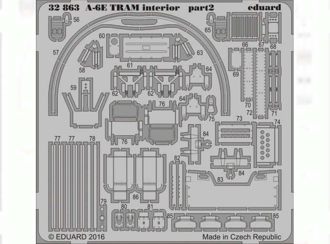 Фототравление для A-6E TRAM interior