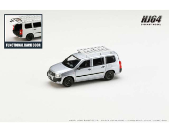 Toyota PROBOX Customized ver. with roof carrier, silver metallic