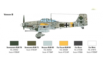 Сборная модель JUNKERS Ju-87b Airplane Stuka Kanonenvogel Military 1935