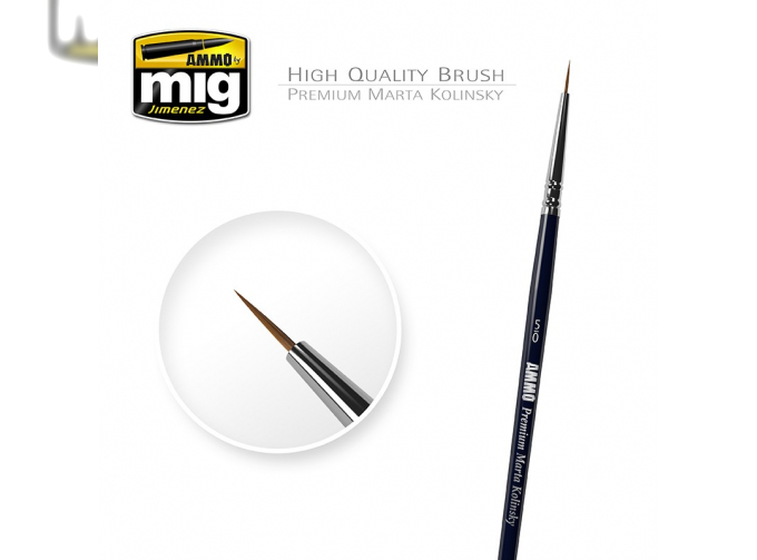 5/0 PREMIUM MARTA KOLINSKY ROUND BRUSH