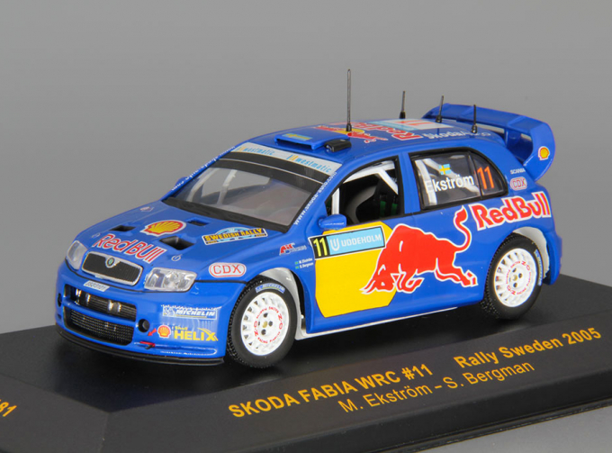 SKODA Fabia WRC #11 Rally Sweden (2005), blue