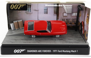 FORD Mustang Mach-1 Coupe (1971) - 007 James Bond - Diamonds Are Forever - Una Cascata Di Diamanti, Red