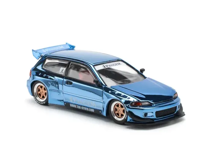 HONDA Pandem Civic EG6, blue chrome