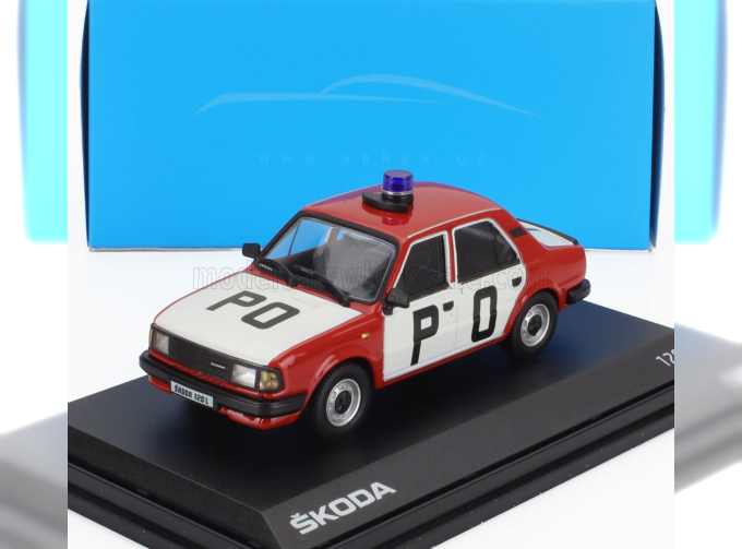 SKODA 120l Po Fire Engine (1984), Red White