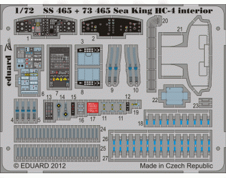 Цветное фототравление для Sea King HC-4 interior S. A.