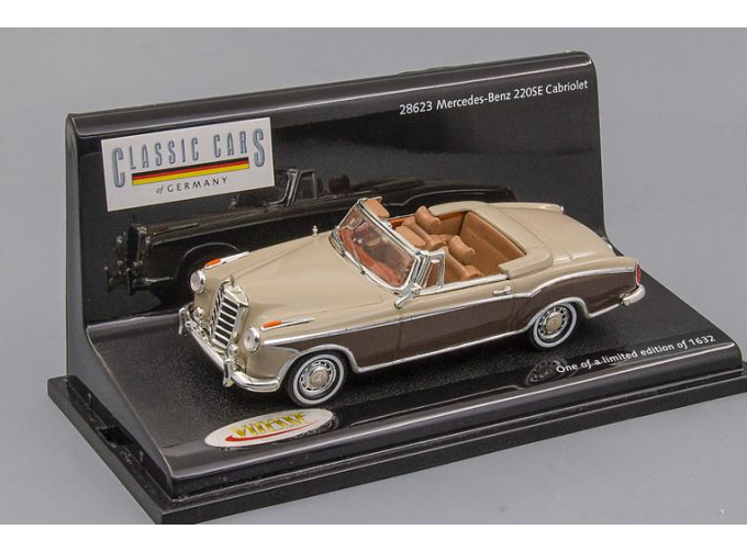 MERCEDES-BENZ 220SE Cabriolet, beige/brown