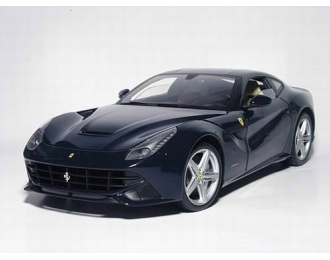 FERRARI F12 Berlinetta Blu Pozzi 2012, темно-синий мет с бежевым интерьером