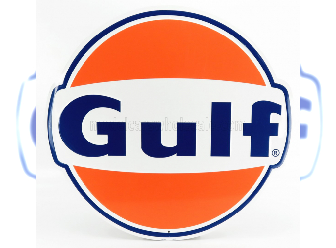 ACCESSORIES Metal Round Plate - Gulf, Orange White Blue