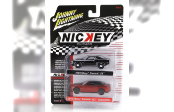 CHEVROLET Set 2x Camaro Ss (1969) + Zl1 Cabriolet Closed (2013), Black Red