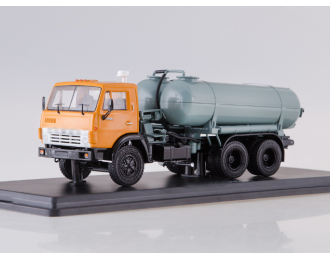 Вакуумная машина КО-505 на шасси Камский грузовик 53213, оранжевый / серый