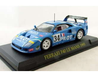 FERRARI F40 Le Mans #34 (1995), Ferrari Collection 62, blue